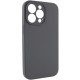 Чохол Silicone Case Full Camera Protective (AA) NO LOGO для Apple iPhone 13 Pro (6.1") Сірий / Dark Gray