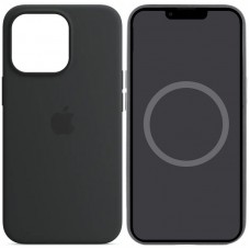 Чохол Silicone case (AAA) full with Magsafe and Animation для Apple iPhone 14 Pro (6.1") Чорний / Midnight
