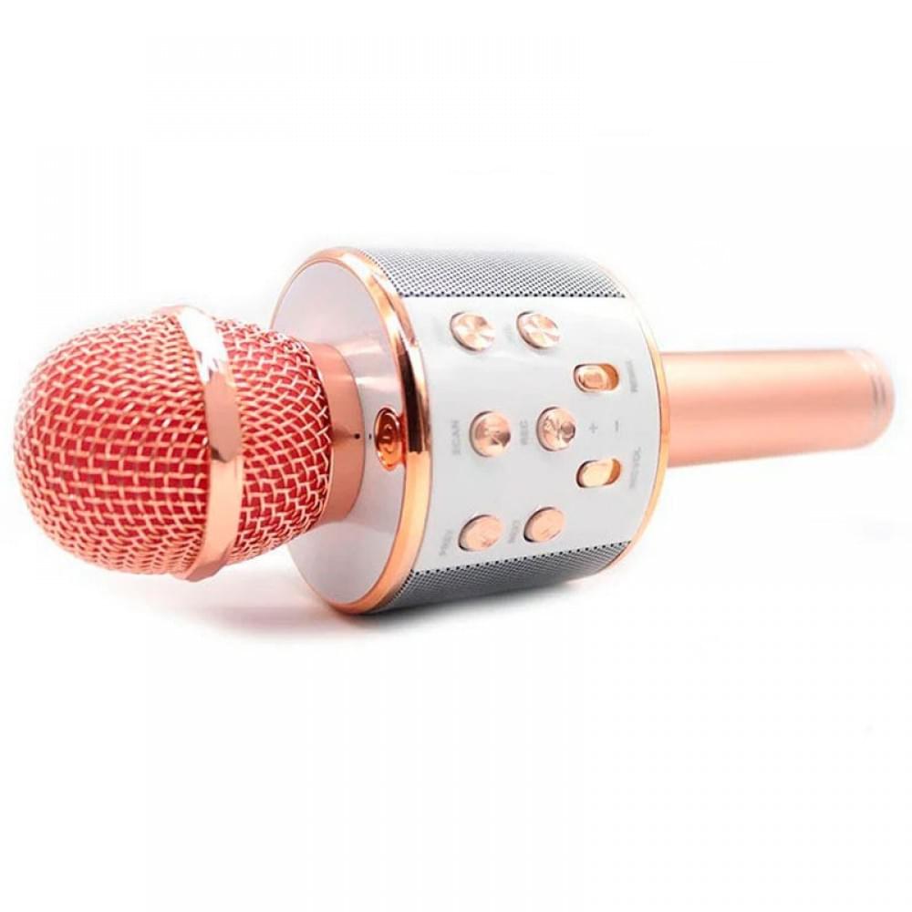Караоке Мікрофон-колонка WS858 Pink