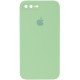 Чохол Silicone Case Square Full Camera Protective (AA) для Apple iPhone 7 plus / 8 plus (5.5") М'ятний / Mint