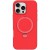 Чохол Silicone Case Full Protective NO LOGO with Ring для Apple iPhone 16 Pro Max (6.9") Red