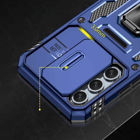 Ударостійкий чохол Camshield Army Ring для Samsung Galaxy A35 / A55 Синій / Navy