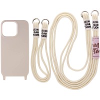 Чохол TPU two straps California для Apple iPhone 13 Pro (6.1") Бежевий / Antique White