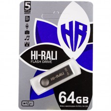 Флеш накопичувач USB Hi-Rali Shuttle 64 GB Чорна серія Чорний