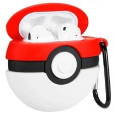 Силіконовий футляр Cartoons&Heroes для навушників AirPods 1/2 + карабін Покебол