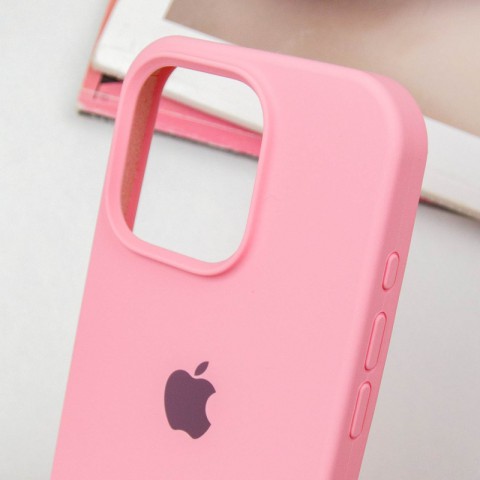 Чохол Silicone Case Full Protective (AA) для Apple iPhone 16 Pro Max (6.9") Рожевий / Light pink