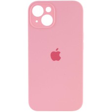 Чохол Silicone Case Full Camera Protective (AA) для Apple iPhone 14 Plus (6.7") Рожевий / Light pink