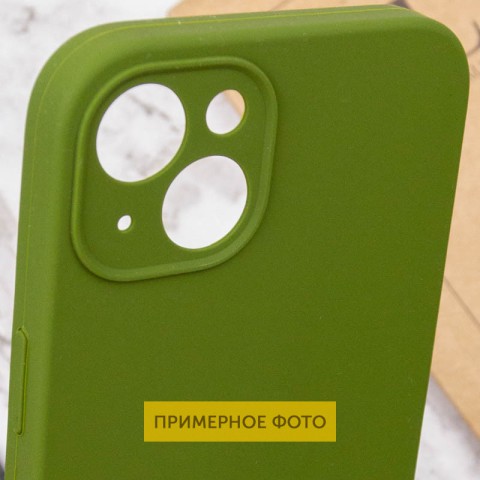 Чохол Silicone Case Full Protective (AA) NO LOGO для Apple iPhone 16 (6.1") Зелений / Dark Olive