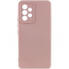 Чохол TPU GETMAN Liquid Silk Full Camera для Samsung Galaxy A32 4G Рожевий / Pink Sand