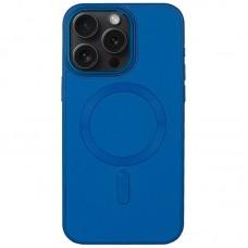 Шкіряний чохол Bonbon Leather Metal Style with MagSafe для Apple iPhone 13 Pro Max (6.7") Синій / Indigo