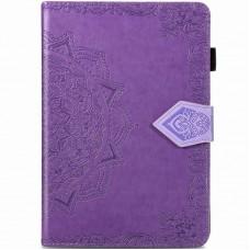 Шкіряний чохол Art Case з візитницею для Samsung Galaxy Tab S7+ Бузковий