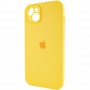 Чохол Silicone Case Full Camera Protective (AA) для Apple iPhone 14 (6.1") Жовтий / Yellow / PVH