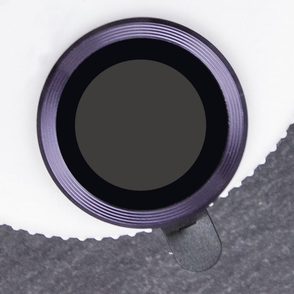 Захисне скло Metal Classic на камеру (у упак.) для Apple iPhone 14 Pro (6.1") / 14 Pro Max (6.7") Темно-Фіолетовий / Deep Purple