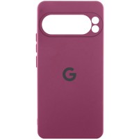 Чохол Silicone Cover Lakshmi Full Camera (AAA) with Logo для Google Pixel 9 Pro Бордовий / Plum
