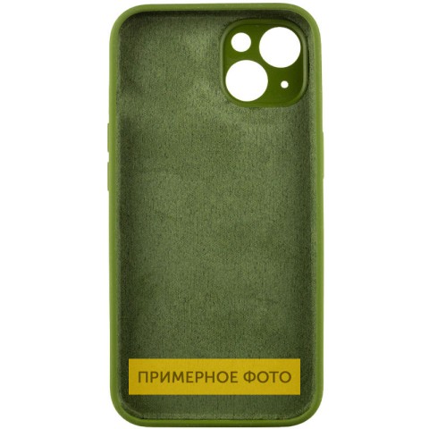Чохол Silicone Case Full Protective (AA) NO LOGO для Apple iPhone 16 (6.1") Зелений / Dark Olive