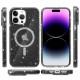 Чохол TPU Galaxy Sparkle (MagFit) для Apple iPhone 16 Pro (6.3") Black+Glitter