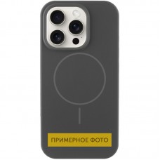 Чохол Silicone Case Full Protective (AA) NO LOGO with MagSafe для Apple iPhone 16 Plus (6.7") Сірий / Dark Gray
