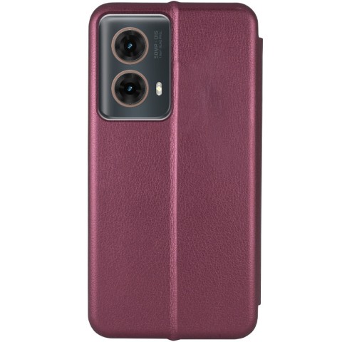 Шкіряний чохол-книжка Classy для Motorola Moto G85 Бордовий