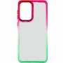 Чохол TPU+PC Fresh sip series для Motorola Moto E13 Салатовий / Рожевий