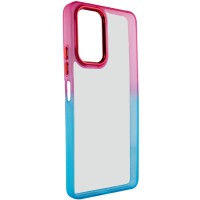 Чохол TPU+PC Fresh sip series для Realme C67 4G Бірюзовий / Рожевий