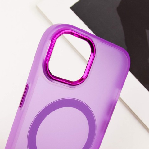 Чохол TPU+PC Lily with MagSafe для Apple iPhone 15 (6.1") Purple