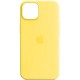 Чохол Silicone case (AAA) full with Magsafe and Animation для Apple iPhone 14 (6.1") Жовтий / Canary Yellow