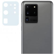 Гнучке захисне скло 0.18mm на камеру (тех.пак) для Samsung Galaxy S20 Ultra Прозорий