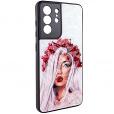 TPU+PC чохол Prisma Ladies для Samsung Galaxy S22 Ultra Ukrainian Girl