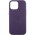 Шкіряний чохол Leather Case (AAA) with MagSafe and Animation для Apple iPhone 14 (6.1") Deep Violet