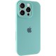 Чохол Silicone Case Full Camera Protective (AA) для Apple iPhone 13 Pro Max (6.7") Бірюзовий / Marine Green