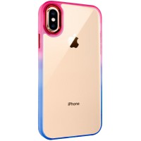 Чохол TPU+PC Fresh sip series для Apple iPhone XS Max (6.5") Синій / Рожевий
