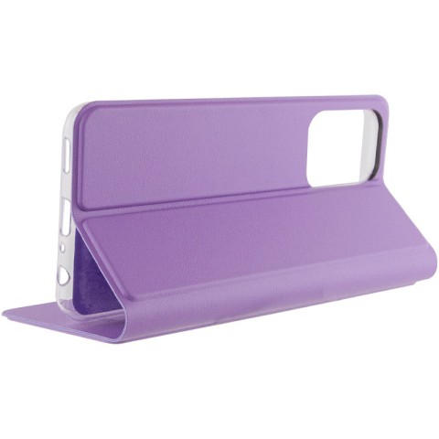 Шкіряний чохол-книжка GETMAN Elegant (PU) для Motorola Moto G14 Бузковий