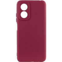 Чохол Silicone Cover Lakshmi Full Camera (A) для Oppo A17 Бордовий / Marsala