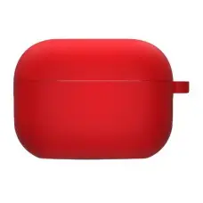 Силіконовий футляр з мікрофіброю для навушників Airpods Pro 3 Червоний / Red