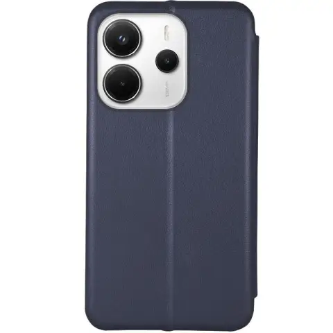 Шкіряний чохол-книжка Classy для Xiaomi Redmi Note 14 4G (Europe version) Темно-синій