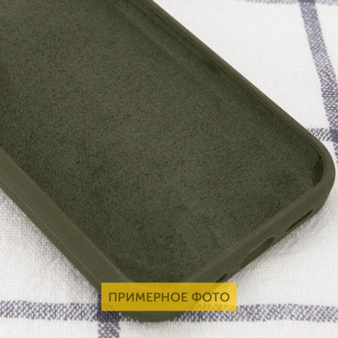 Чохол Silicone Case Full Protective (AA) NO LOGO для Apple iPhone 16 (6.1") Зелений / Dark Olive