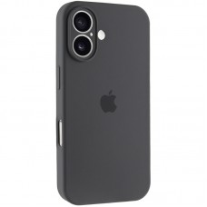 Чохол Silicone Case Full Camera Protective (AA) для Apple iPhone 16 (6.1") Сірий / Dark Gray