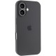Чохол Silicone Case Full Camera Protective (AA) для Apple iPhone 16 (6.1") Сірий / Dark Gray