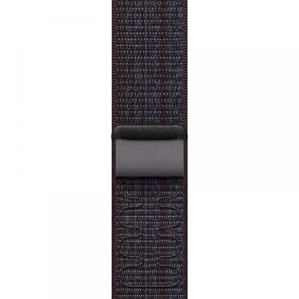 Ремінець Nylon Sport Loop для Apple Watch 42(ser.1-3)/44/45/46/49mm Black / Blue