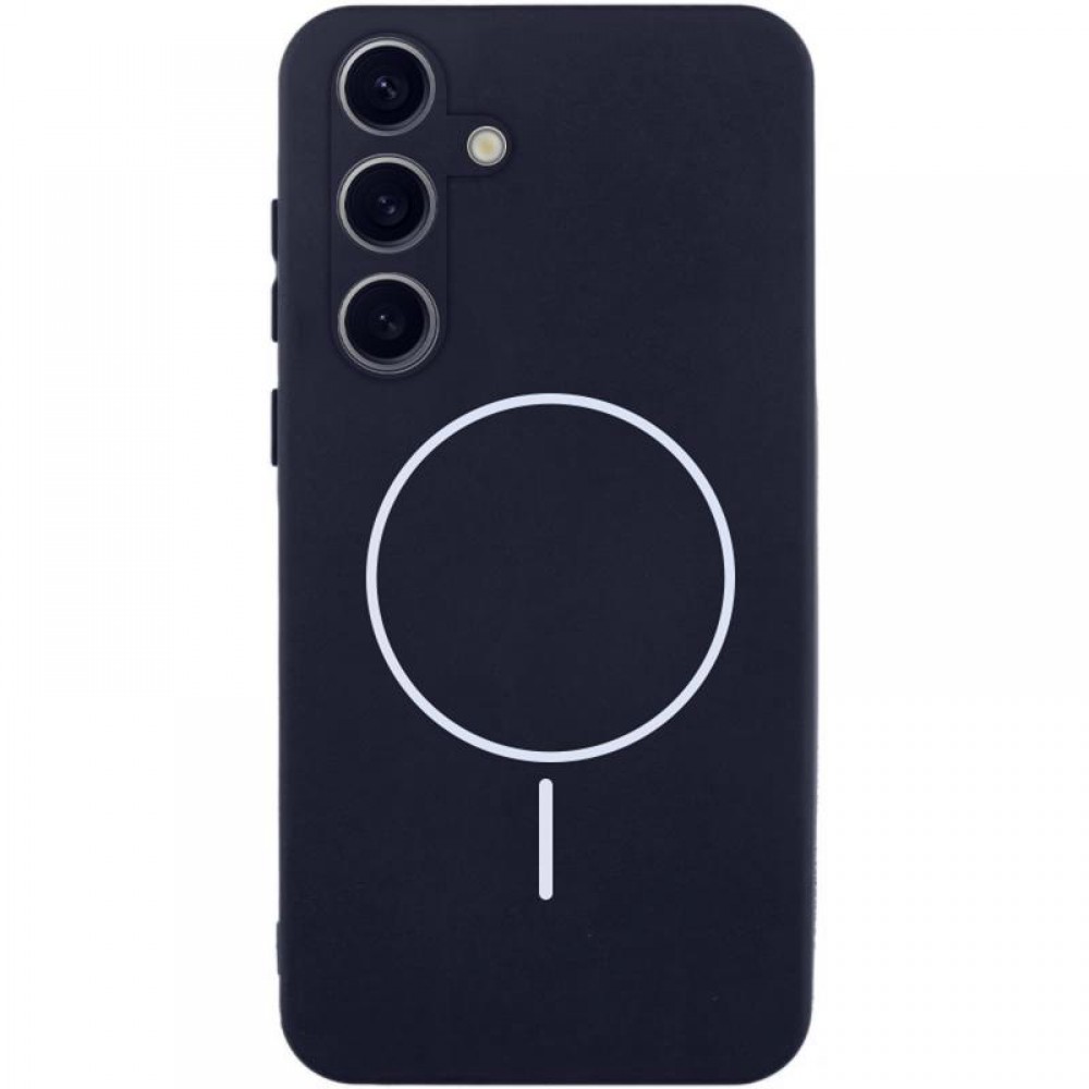 Чохол Silicone Cover Lakshmi Full Camera (AA) with MagFit для Samsung Galaxy S25+ Темно-синій / Midnight blue