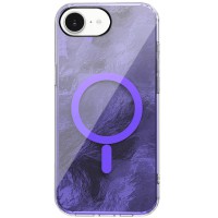 Чохол TPU Shiny Mountain (MagFit) для Apple iPhone 16e (6.1") Purple