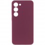 Чохол Silicone Cover Lakshmi Full Camera (AAA) для Samsung Galaxy S24+ Бордовий / Plum