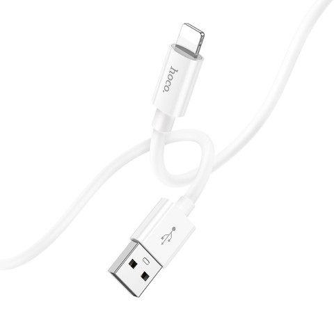 Дата кабель Hoco X87 Magic silicone USB to Lightning (1m) White