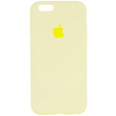 Чохол Silicone Case Full Protective (AA) для Apple iPhone 6/6s (4.7") Жовтий / Mellow Yellow