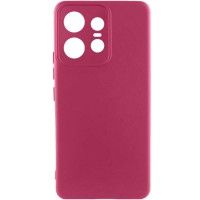 Чохол Silicone Cover Ummi Lakshmi Full Camera (AA) для Motorola Edge 50 Pro Бордовий / Marsala