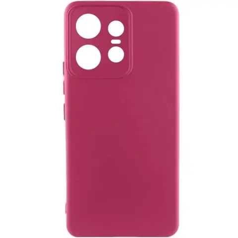 Чохол Silicone Cover Ummi Lakshmi Full Camera (AA) для Motorola Edge 50 Pro Бордовий / Marsala
