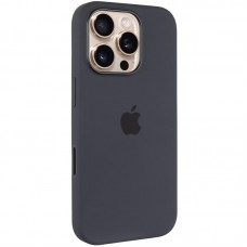 Чохол Silicone case (AAA) with Magsafe and Animation (button) для Apple iPhone 16 Pro (6.3") Black