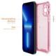 Чохол TPU Ease Carbon color series для Apple iPhone 12 Pro Max (6.7") Рожевий / Прозорий