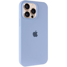 Чохол Silicone Case Full Protective (AA) для Apple iPhone 14 Pro Max (6.7") Блакитний / Lilac Blue