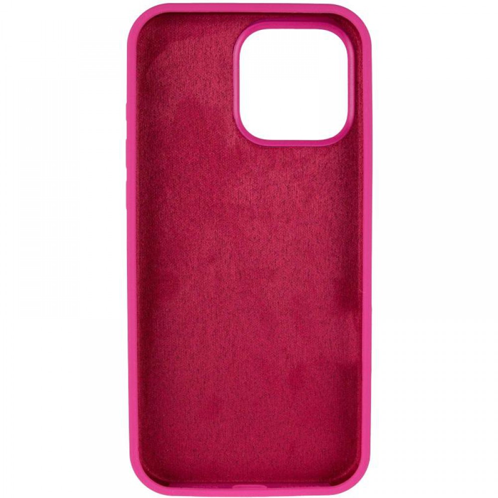 Чохол Silicone Case Full Protective (AA) для Apple iPhone 13 Pro Max (6.7") Малиновий / Dragon Fruit